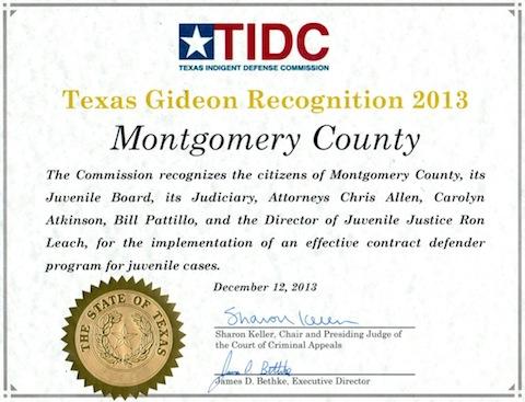 Texas Gideon Recognition 2013